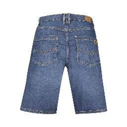 Blue Cotton Shorts