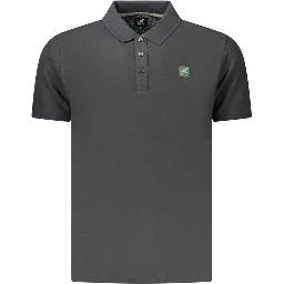 Black Cotton Men's Polo Shirt