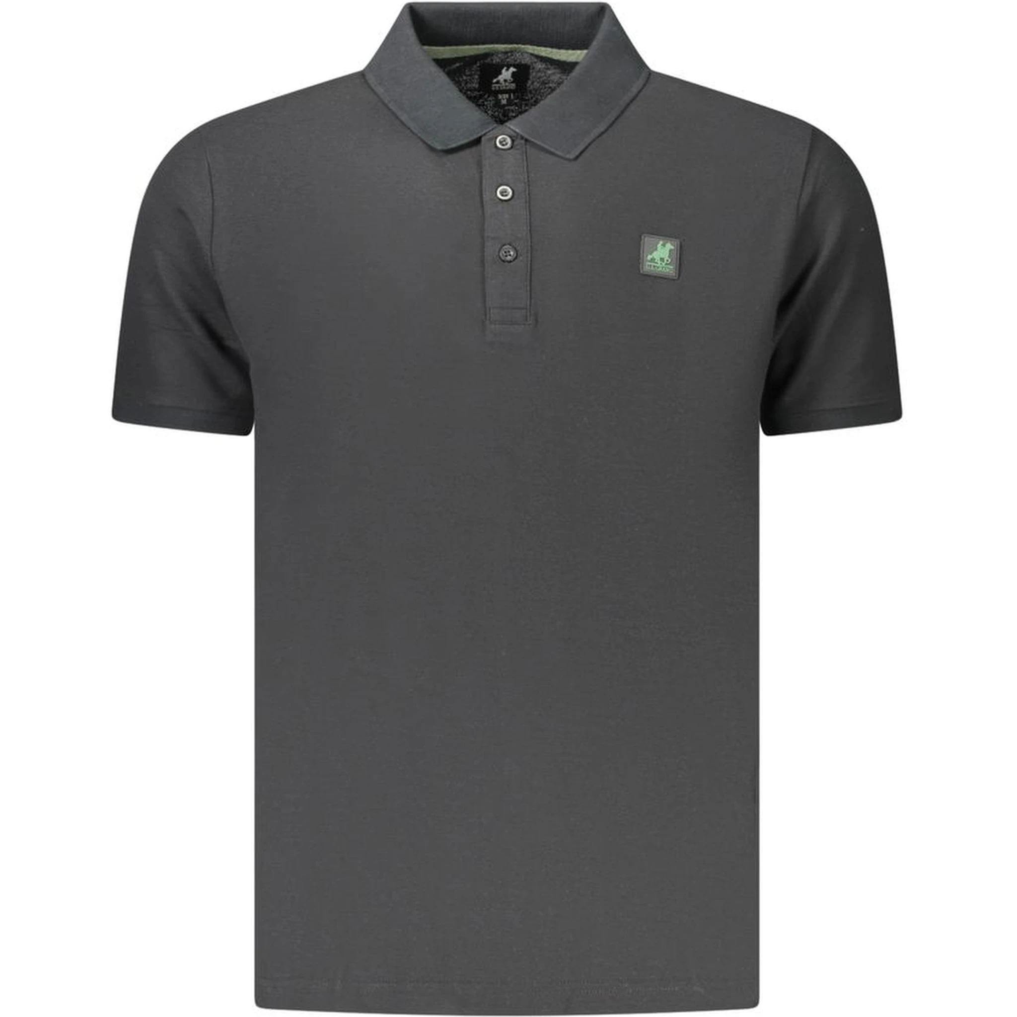 Black Cotton Men's Polo Shirt