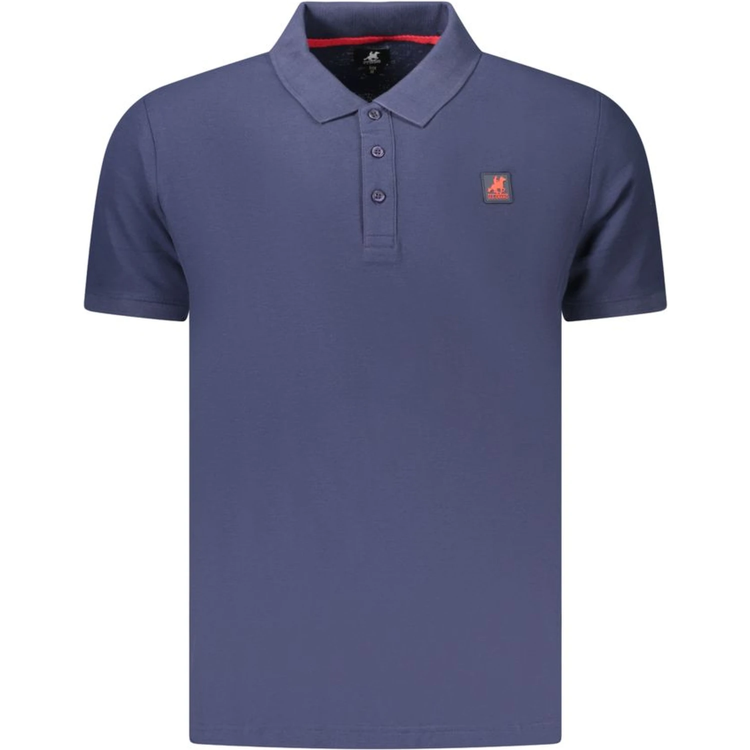 Blue Cotton Men's Polo Shirt