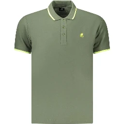 Green Cotton Men's Polo