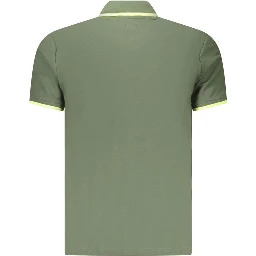 Green Cotton Men's Polo