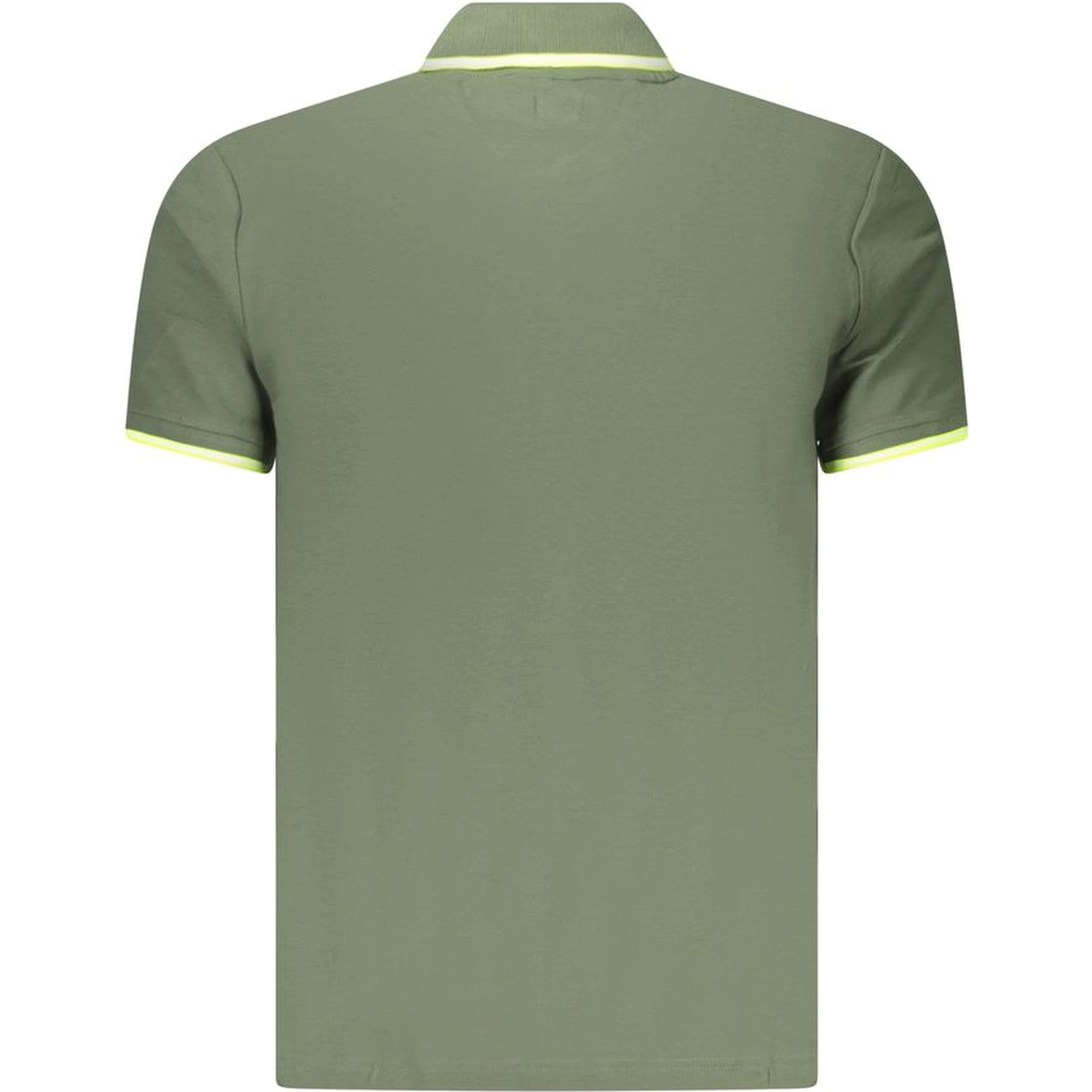 Green Cotton Men's Polo