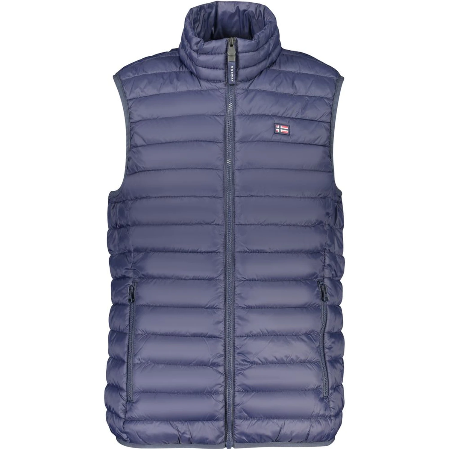 Blue Polyester Men's Jacket