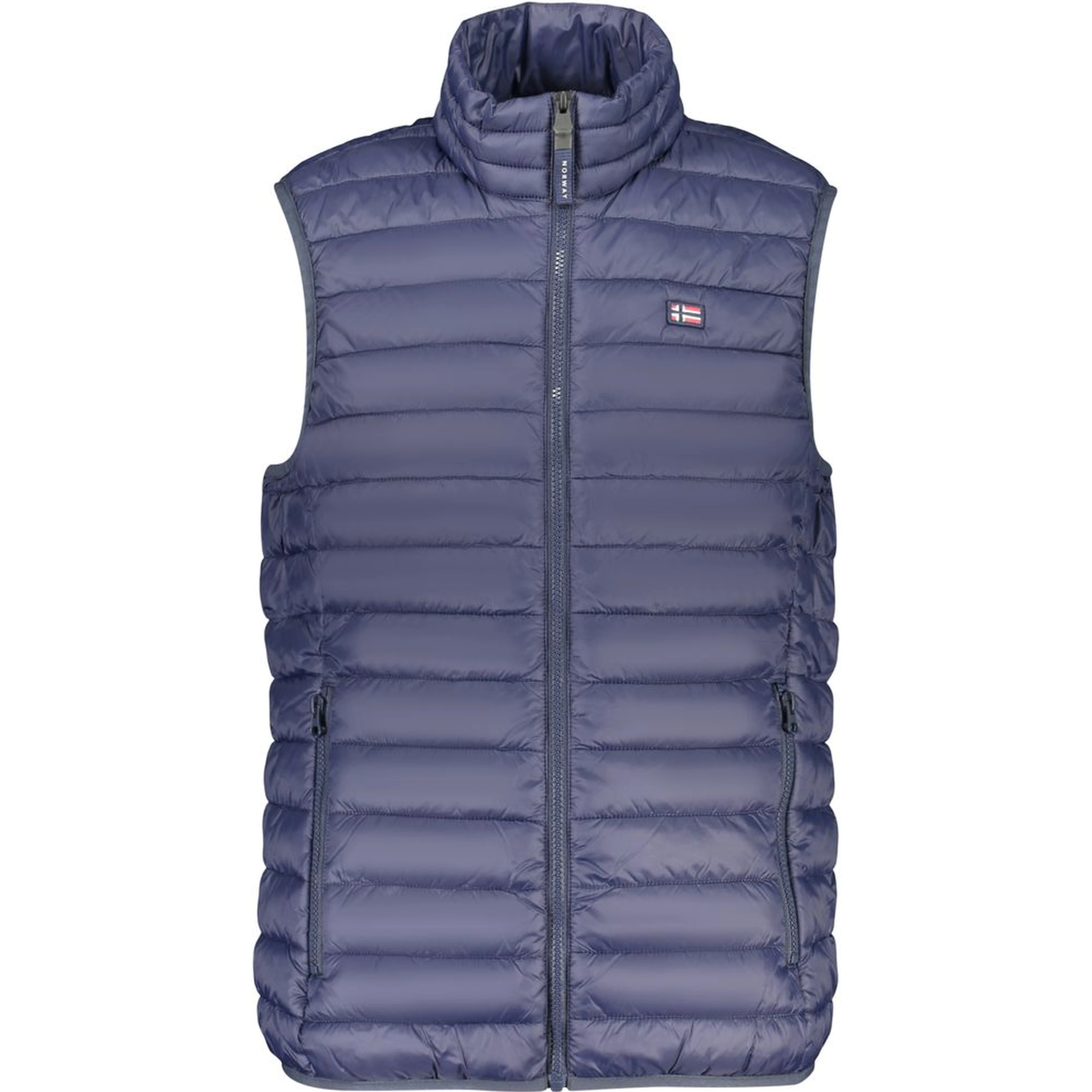 Blue Polyester Men's Jacket