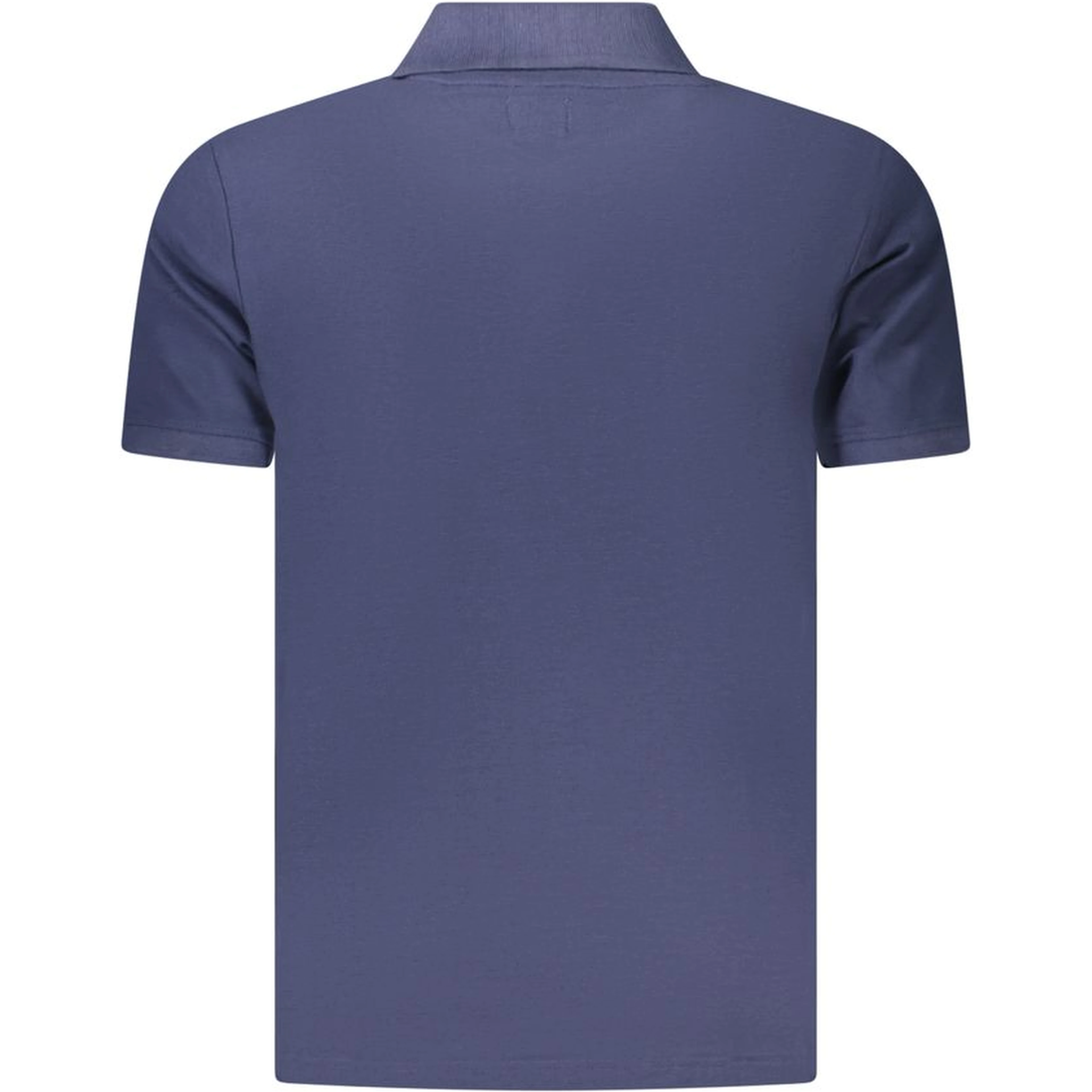 Blue Cotton Men's Polo Shirt