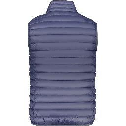 Blue Polyester Men's Jacket