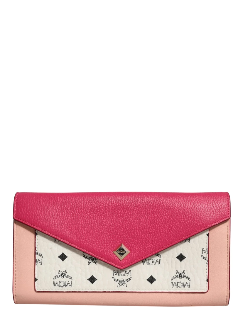 Colorblock Visetos Love Letter Crossbody Wallet