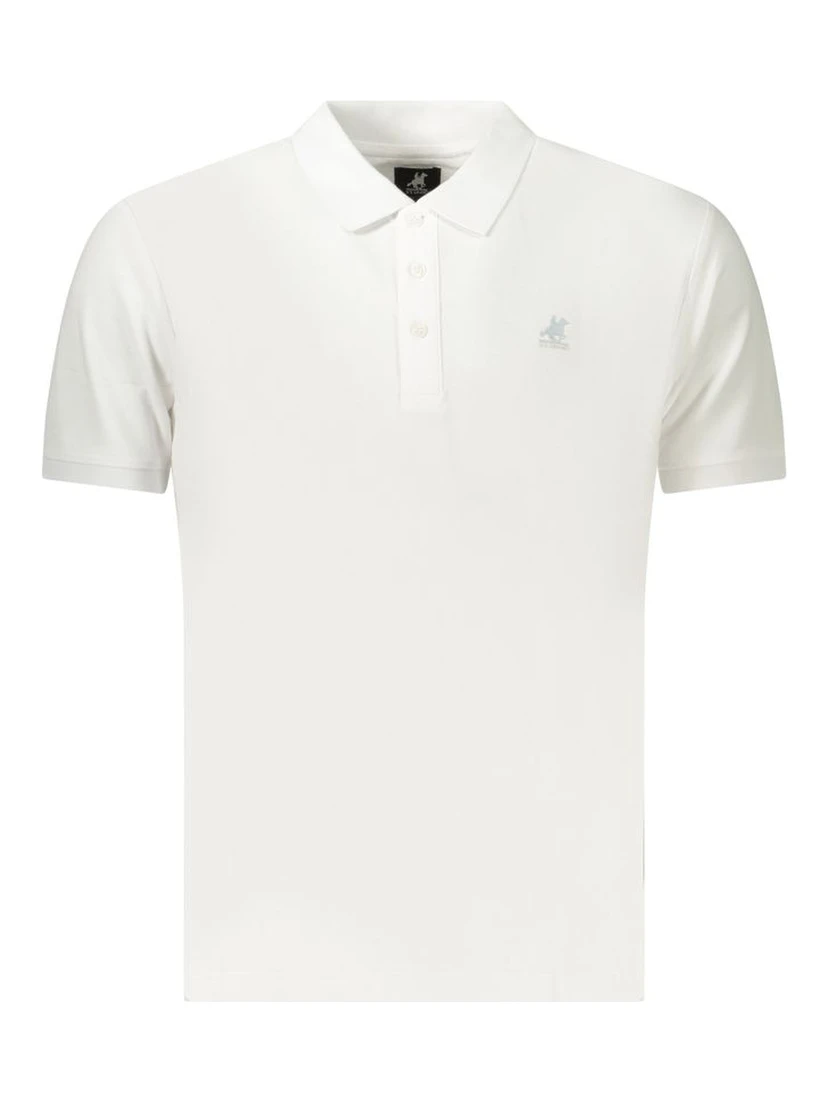 Blue Cotton Polo Shirt