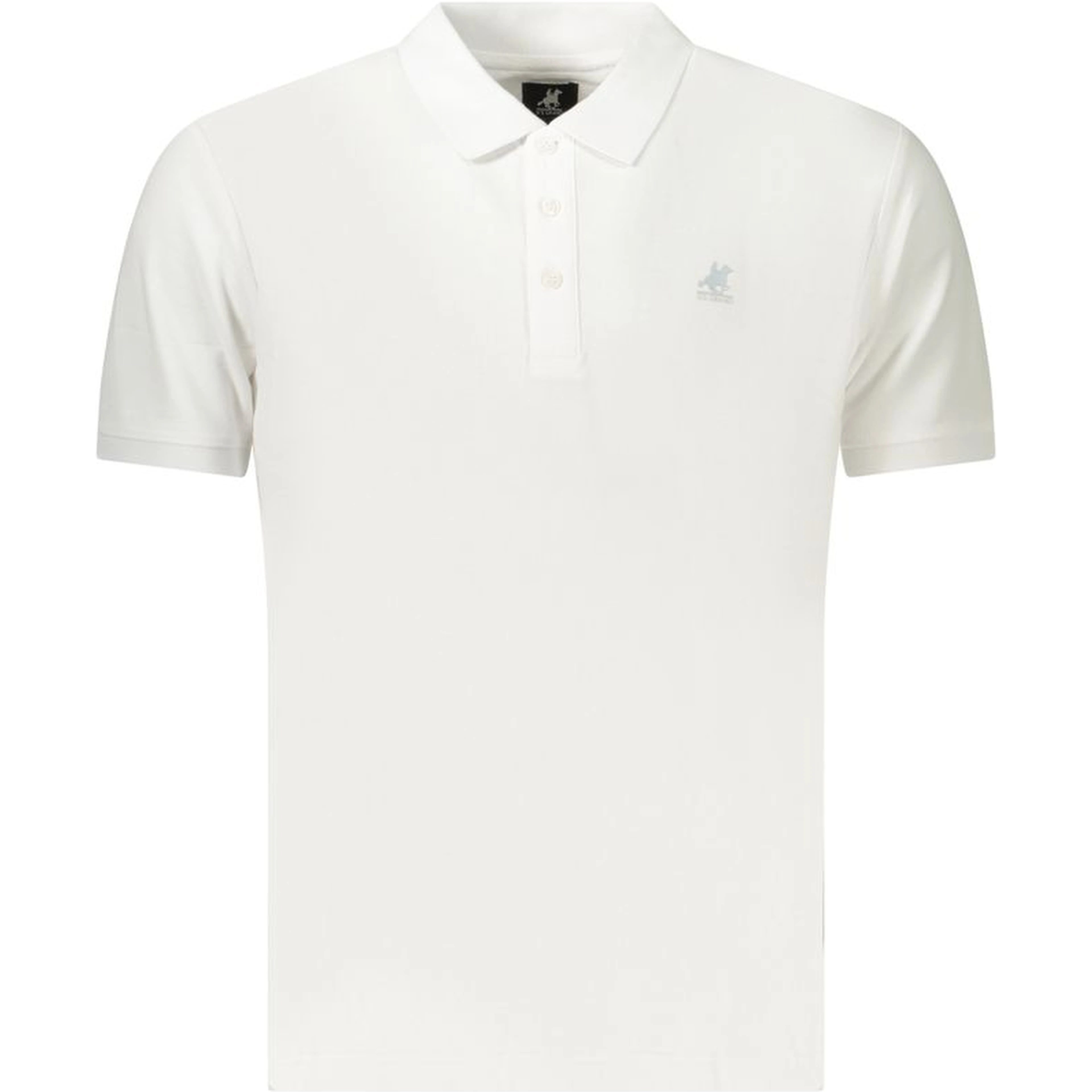 Blue Cotton Polo Shirt