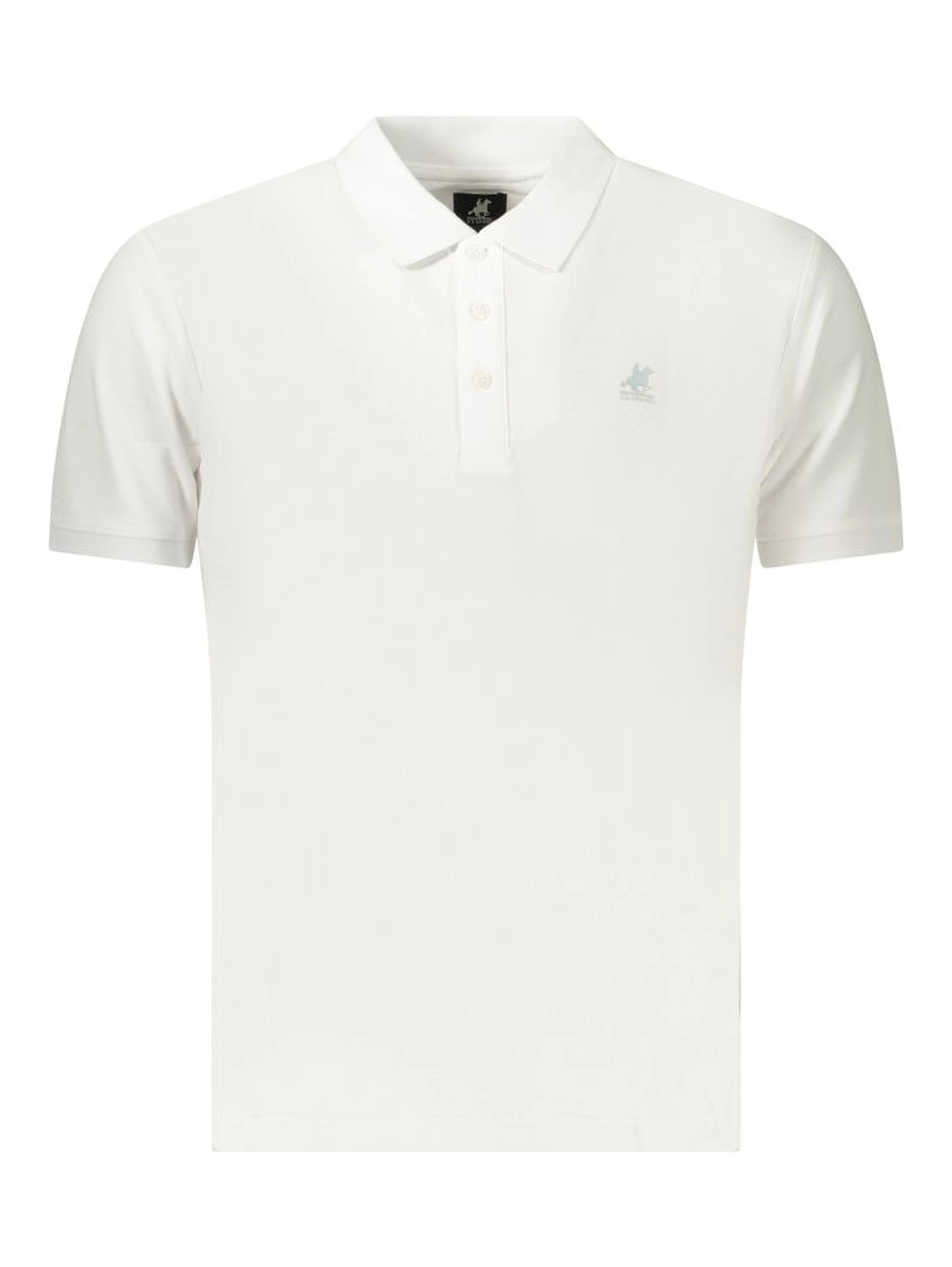 Blue Cotton Polo Shirt