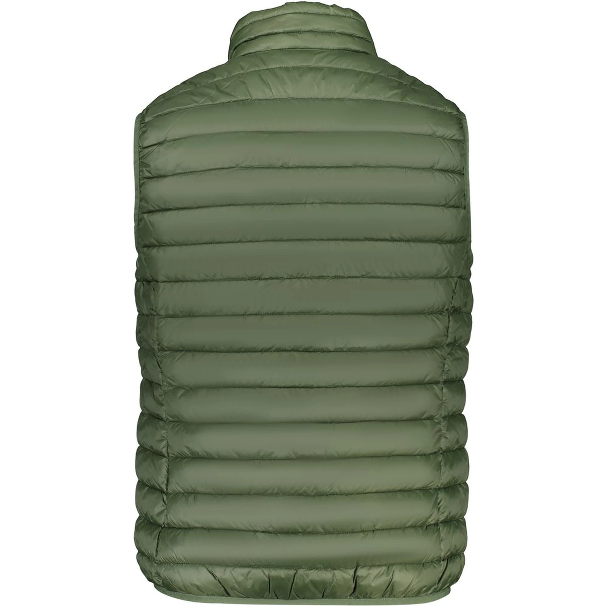 Green Polyester Sleveless Jacket