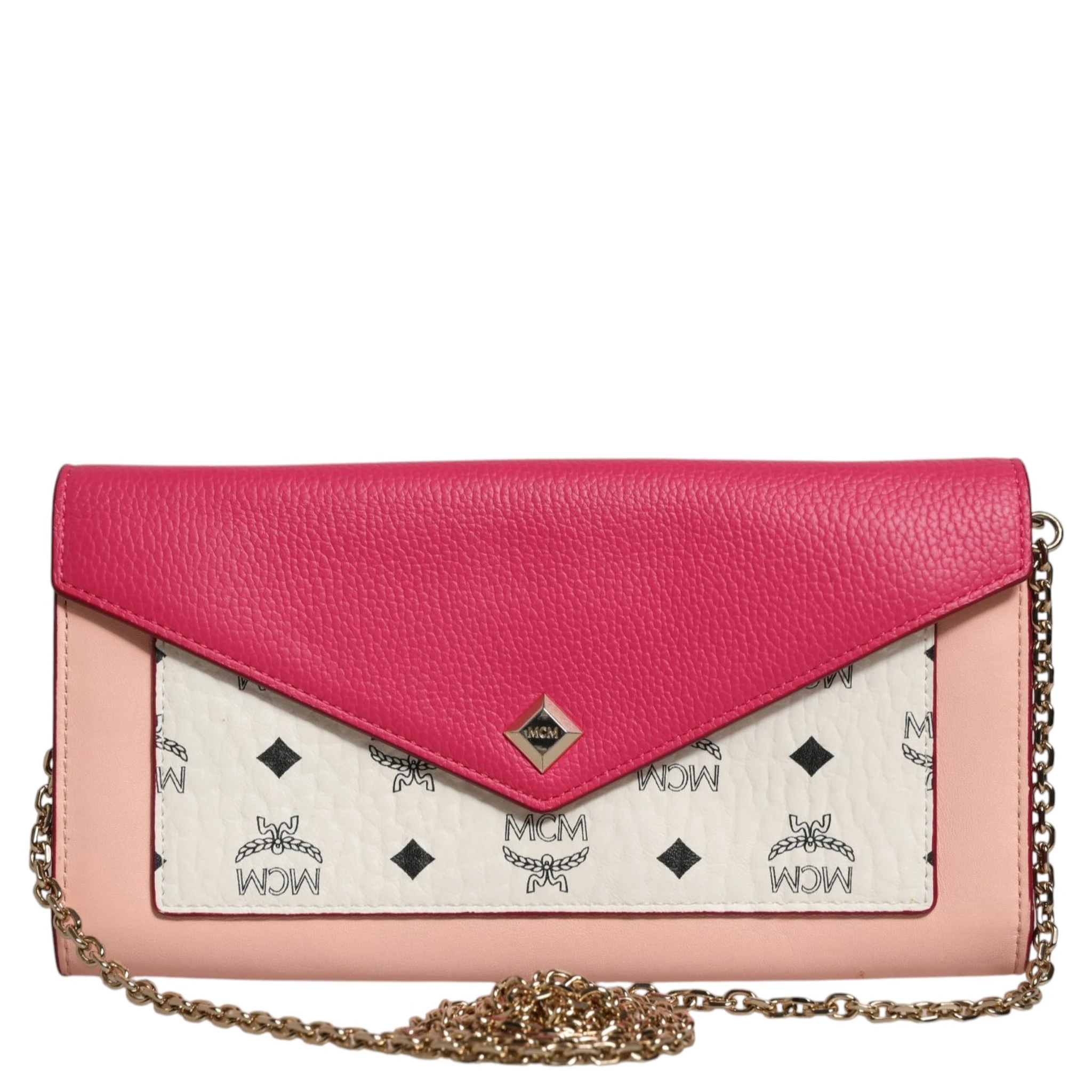 Colorblock Visetos Love Letter Crossbody Wallet