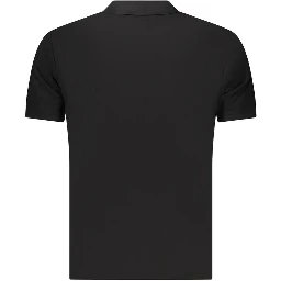 Black Cotton Men's Polo