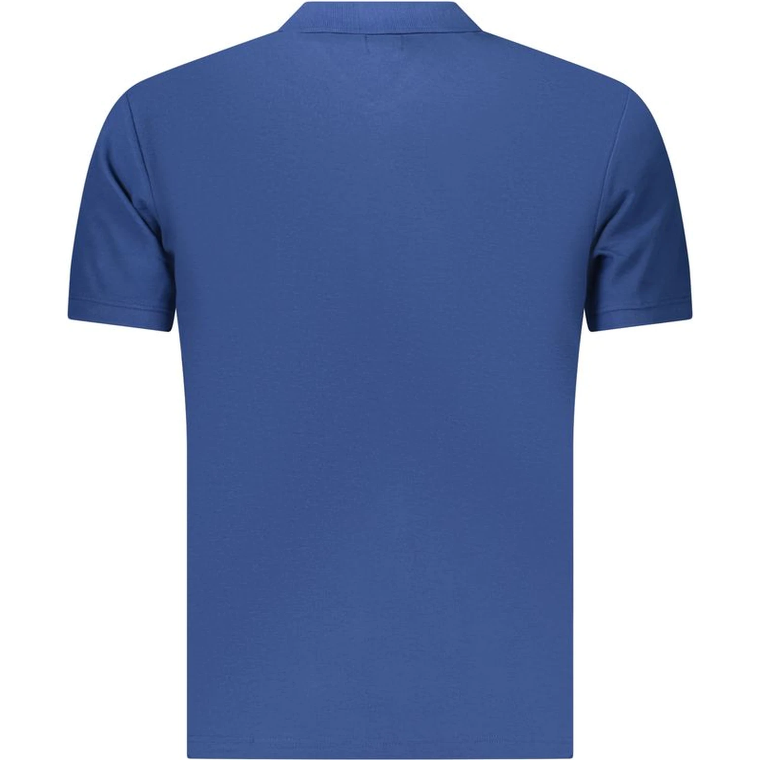 Blue Cotton Polo Shirt