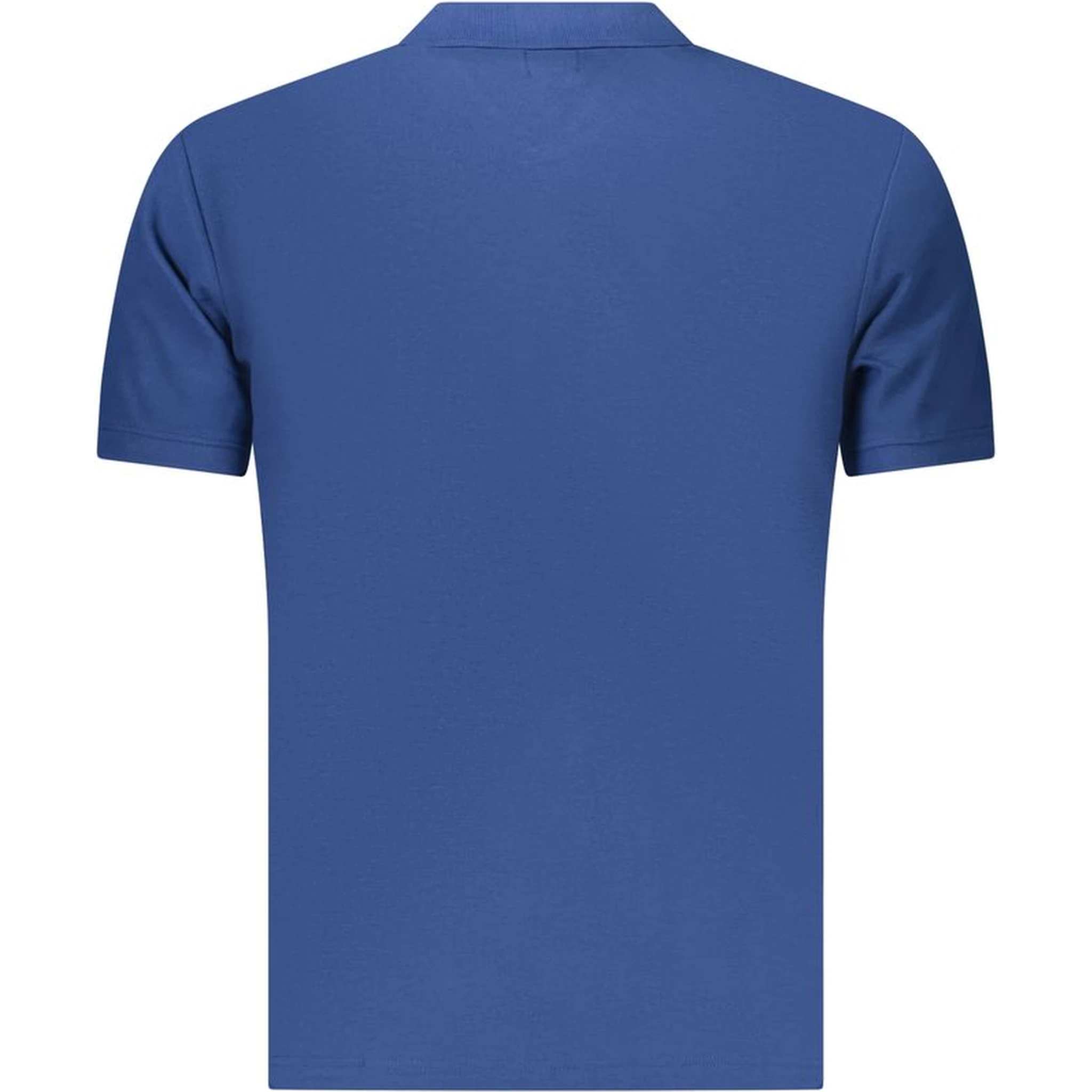 Blue Cotton Polo Shirt