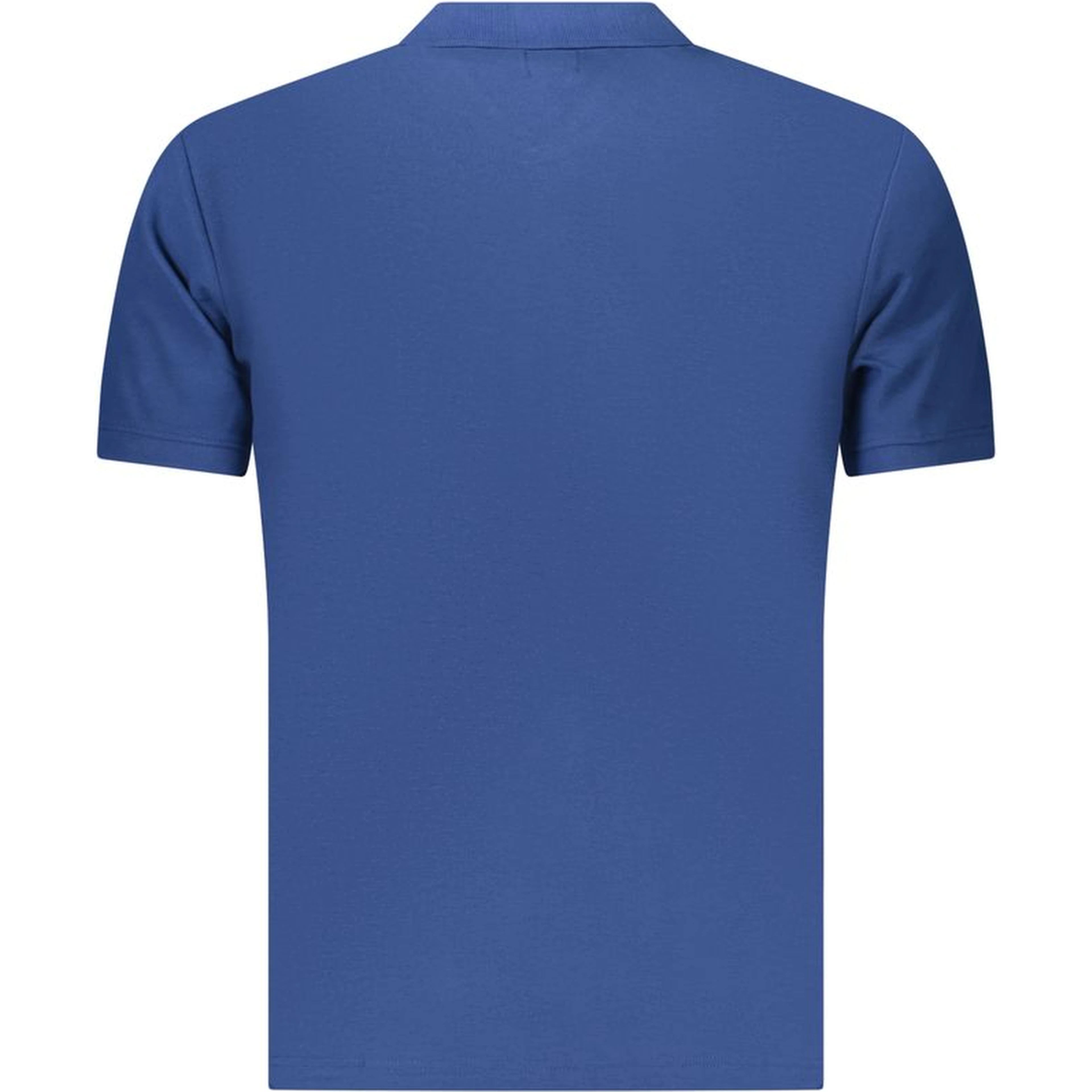 Blue Cotton Polo Shirt