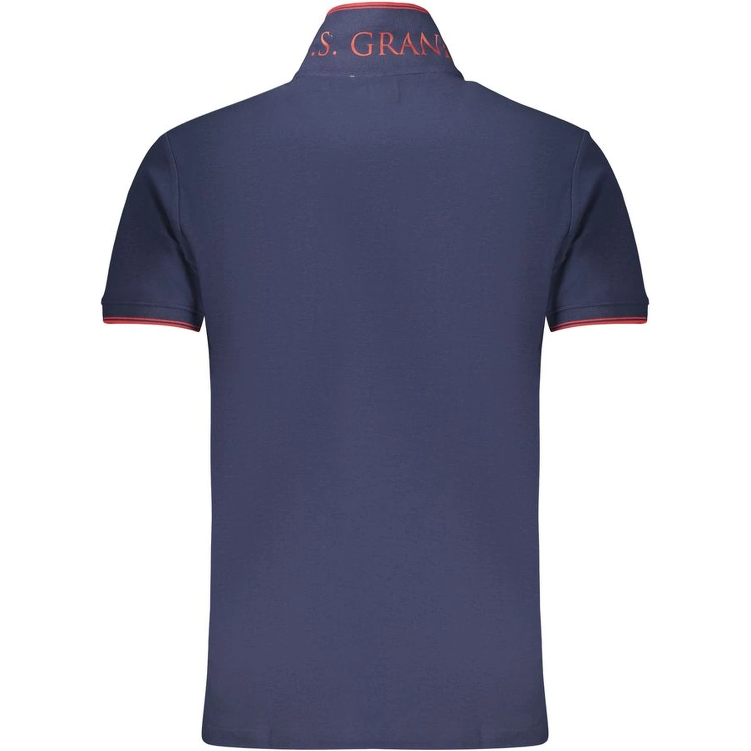 Blue Cotton Polo Shirt