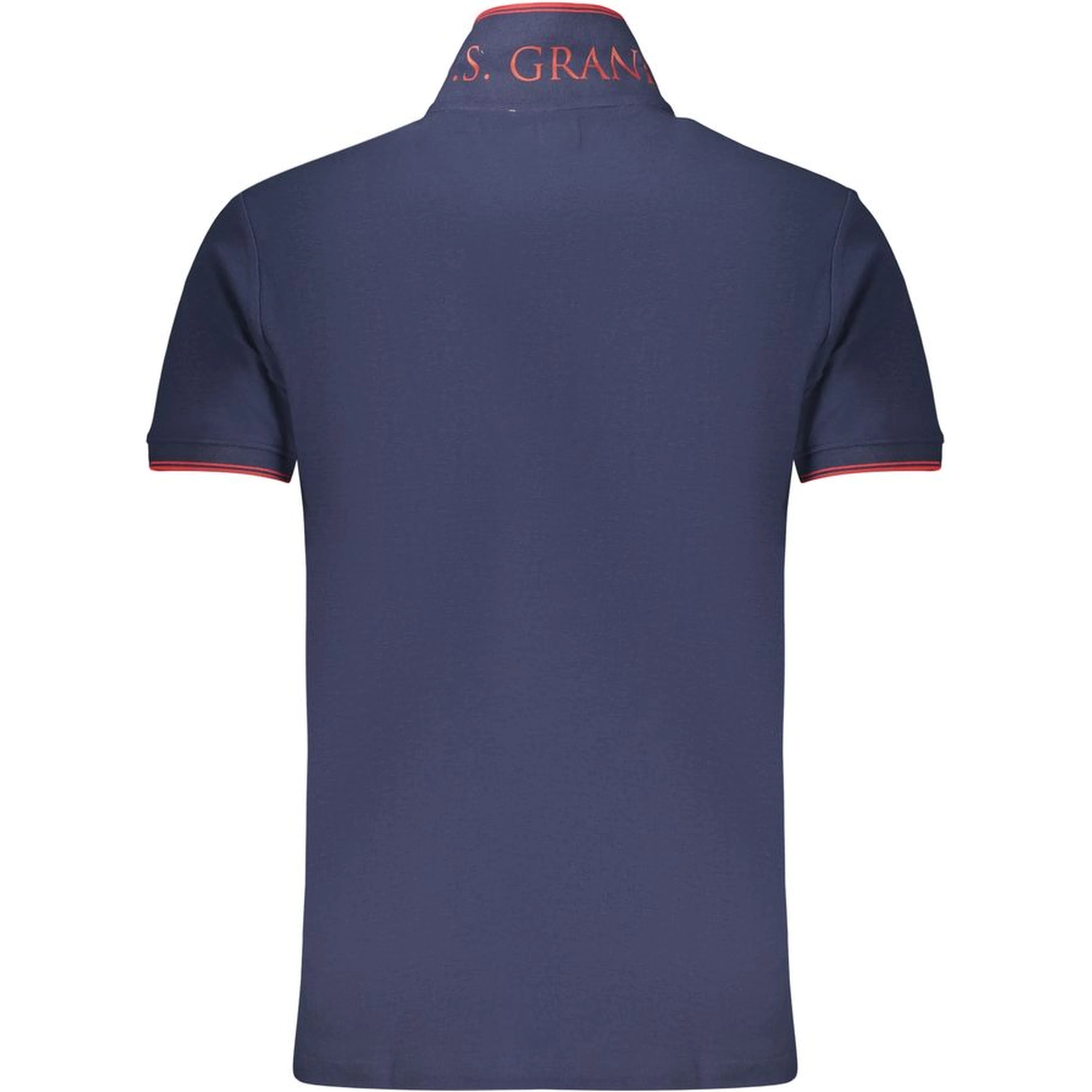 Blue Cotton Polo Shirt