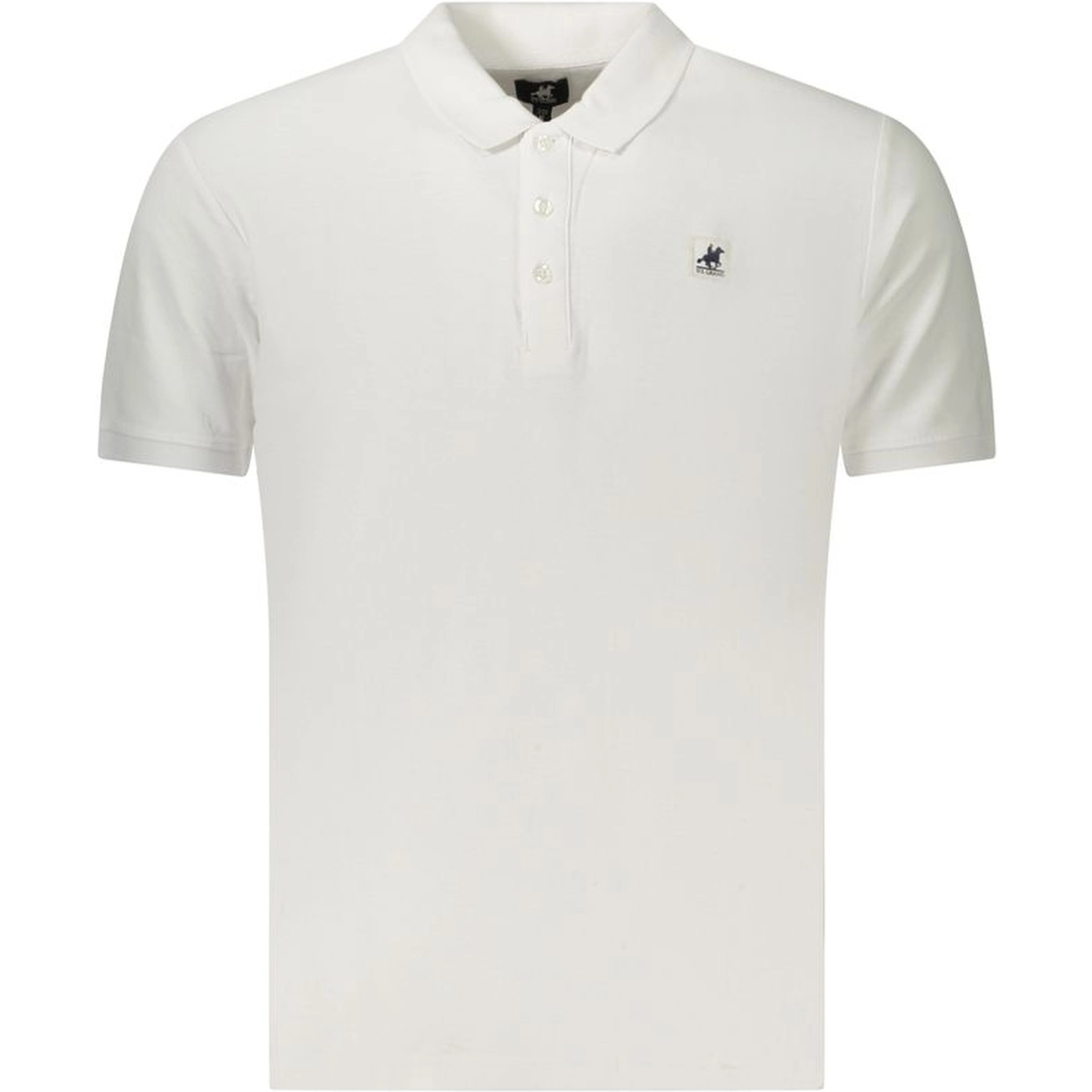 Blue Cotton Polo Shirt