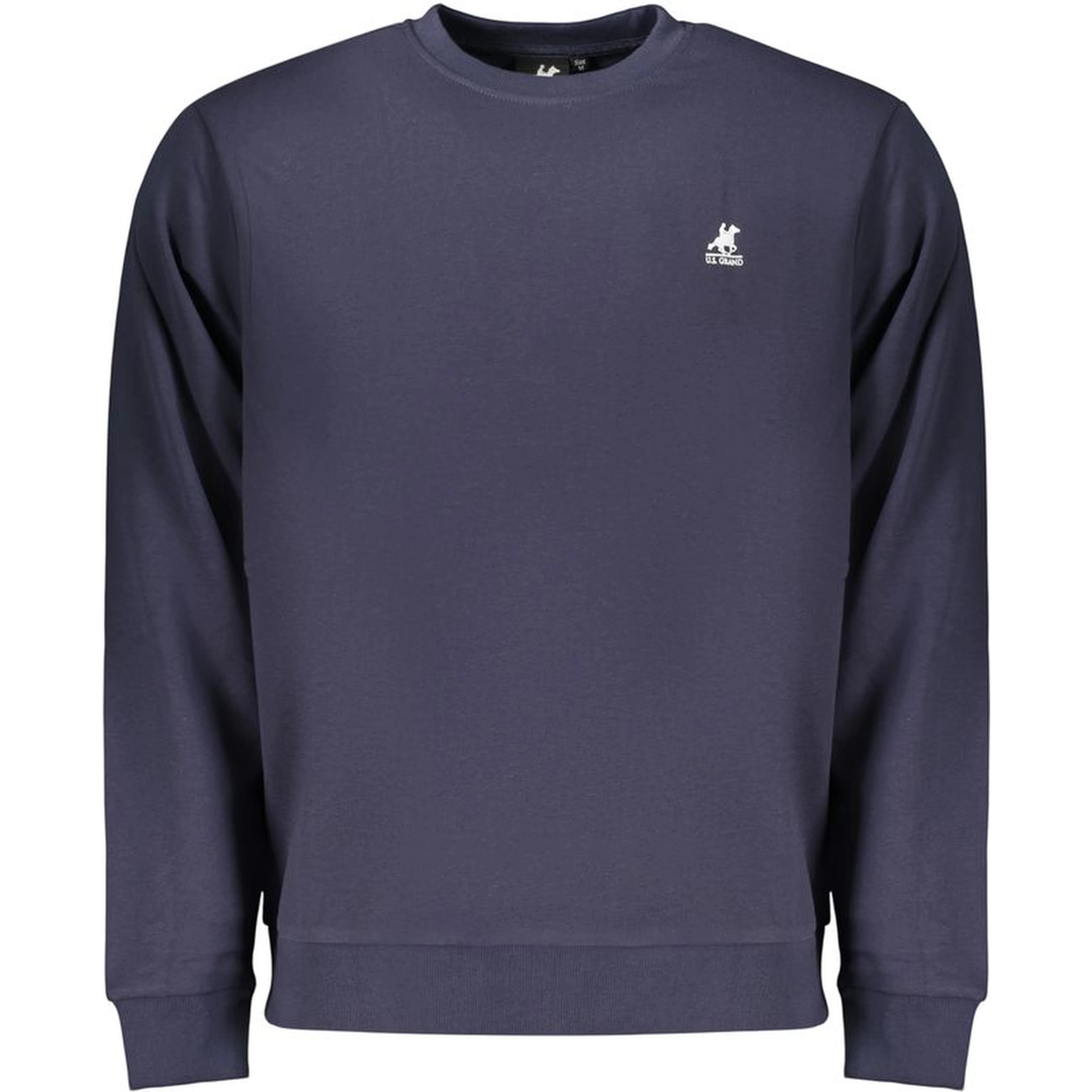 Blue Cotton Men Sweatshirt