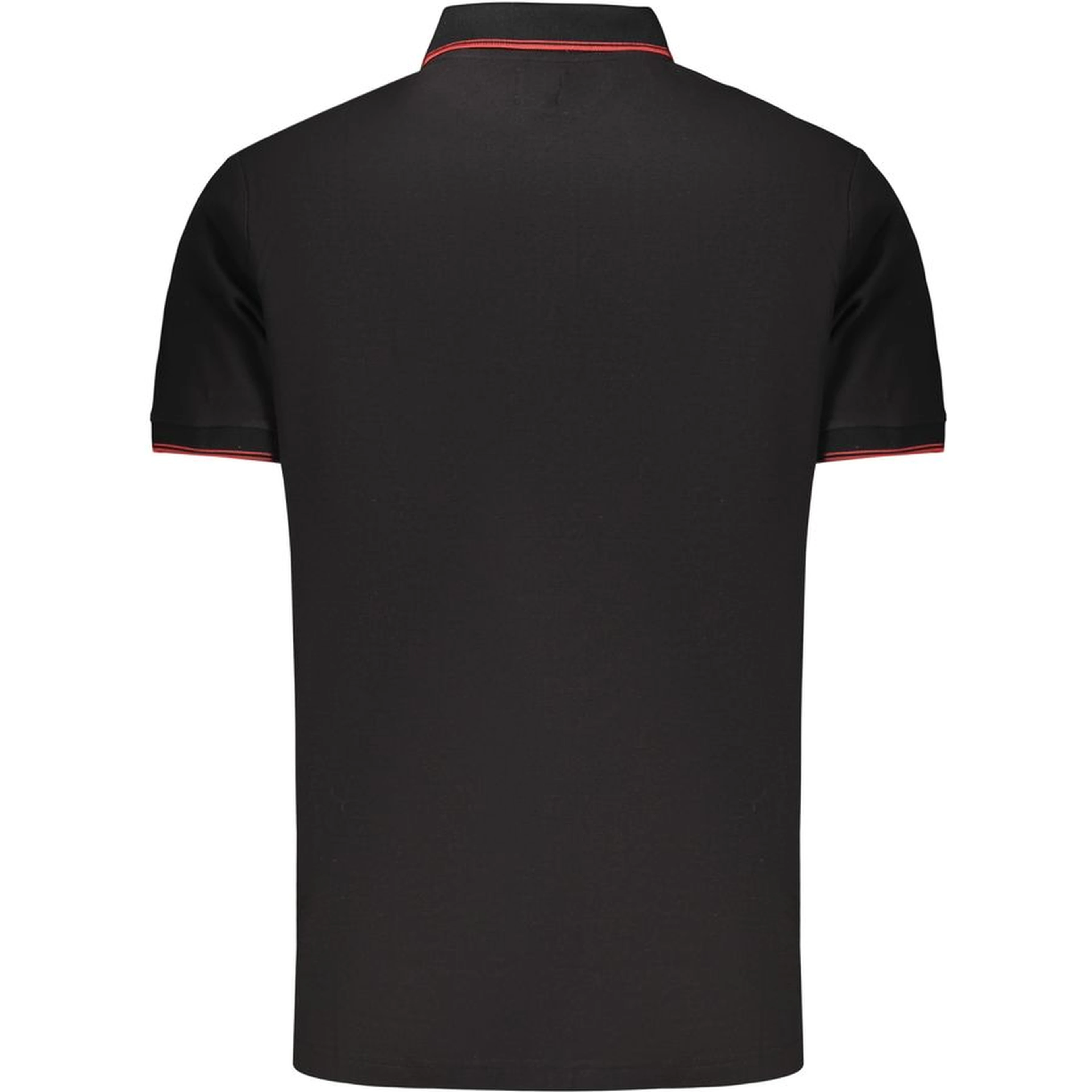 Black Cotton Men Polo