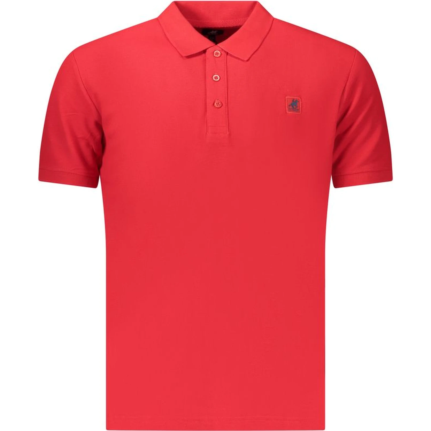 Red Cotton Men Polo