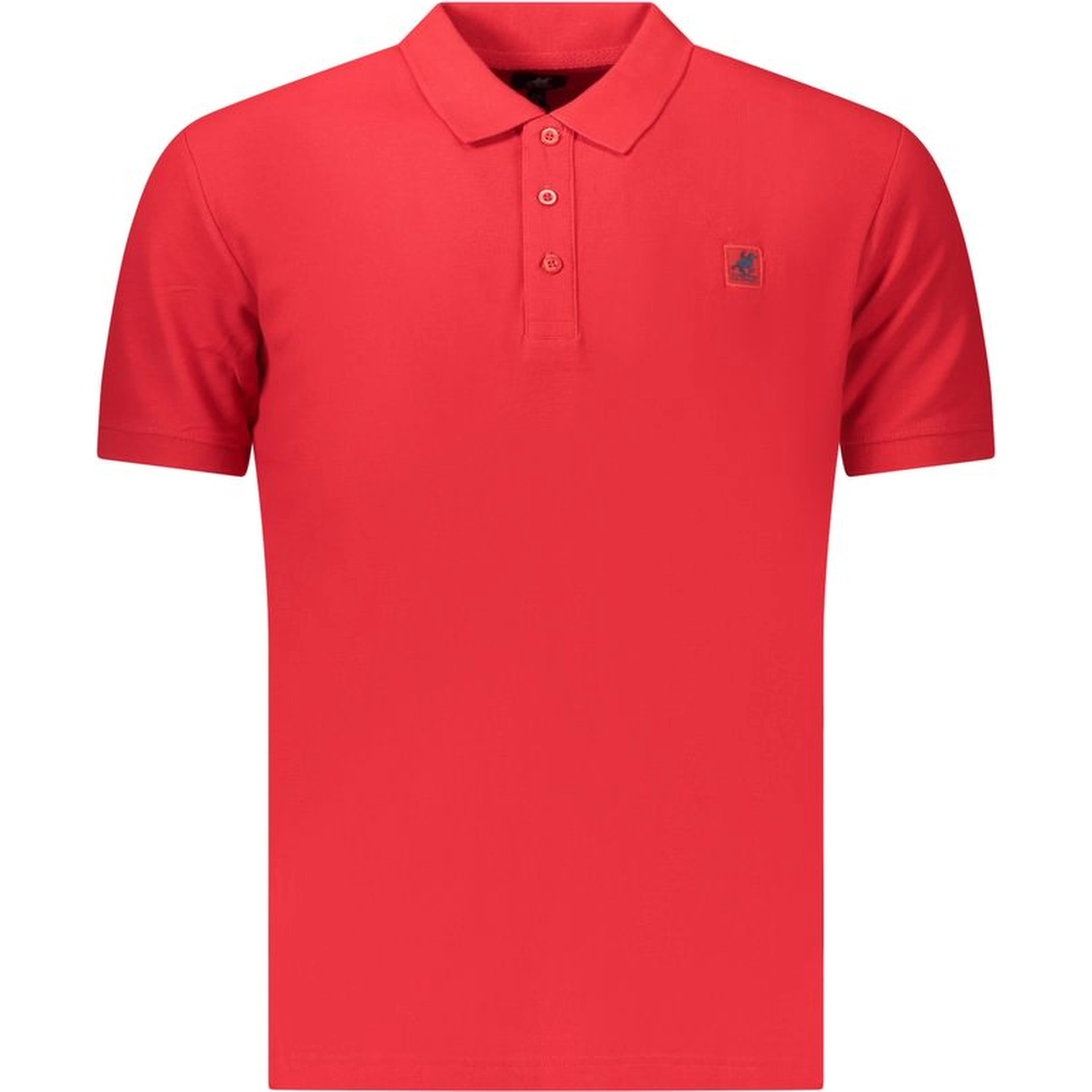 Red Cotton Men Polo