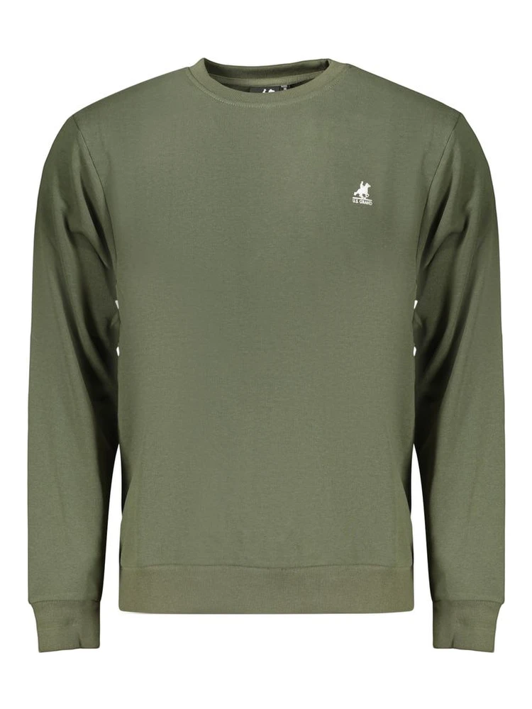 Green Cotton Men's Sweatshirt
