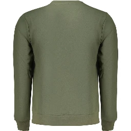 Green Cotton Men's Sweatshirt