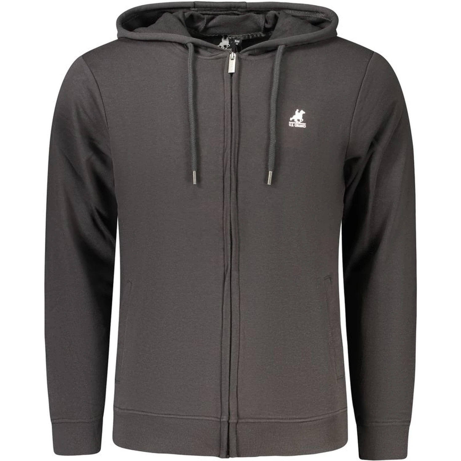 Black Cotton Men's Hoodie