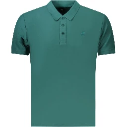 Green Cotton Men's Polo