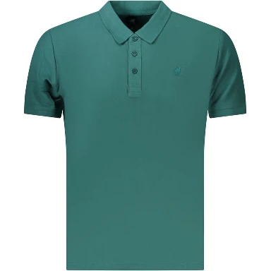 Green Cotton Men's Polo
