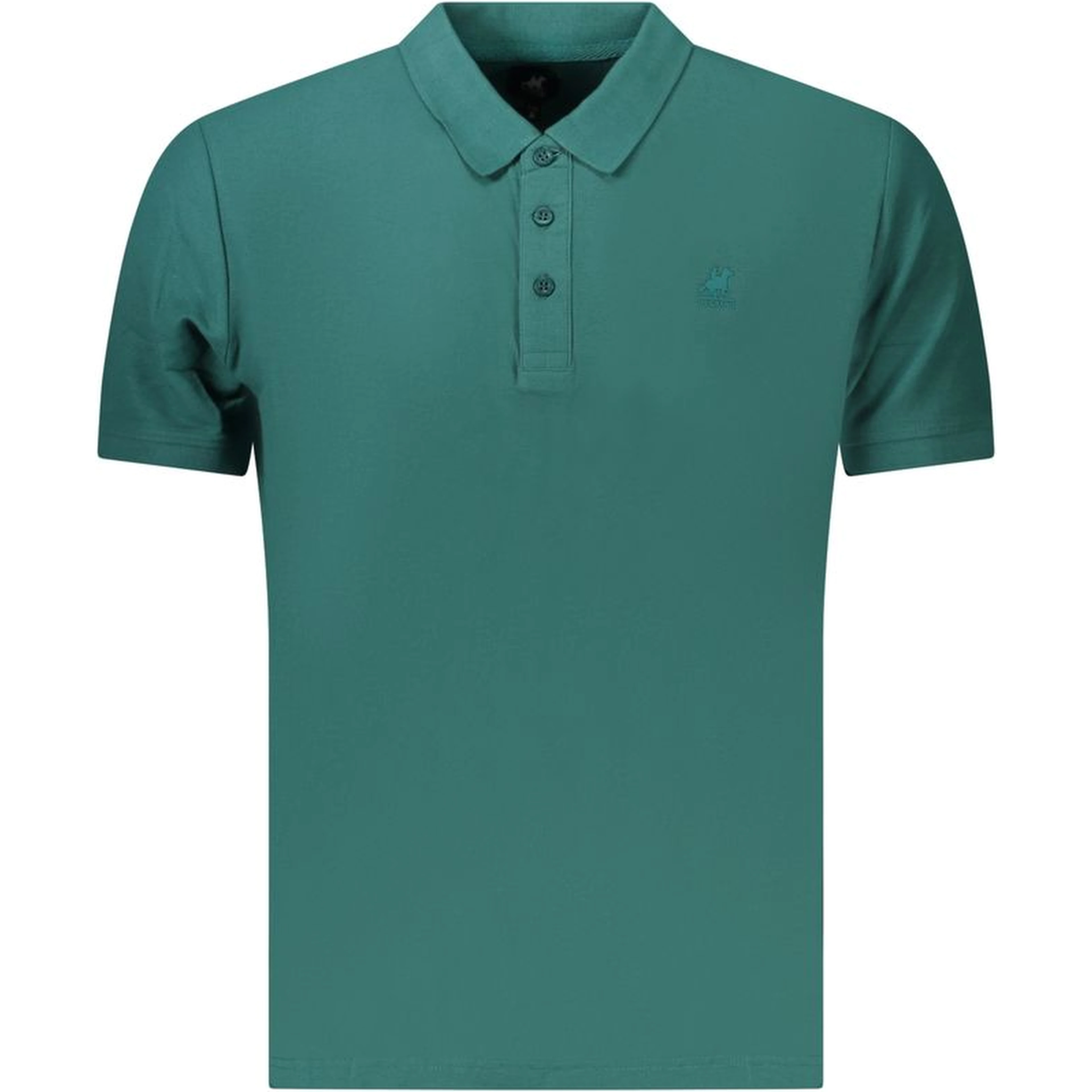 Green Cotton Men's Polo