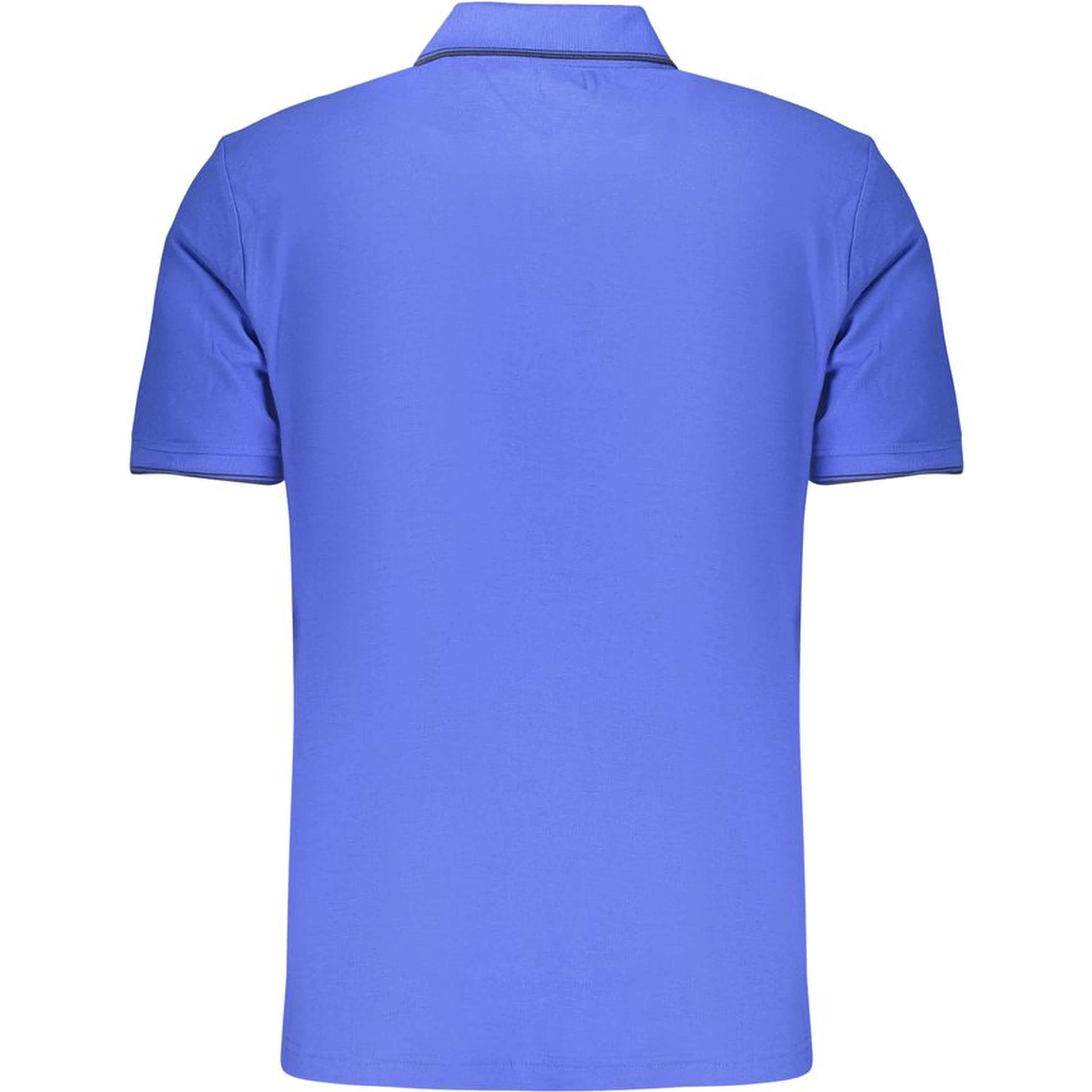 Blue Cotton Men's Polo Shirt