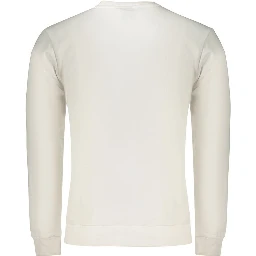 White Cotton Men's Sweatshirt