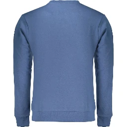 Blue Cotton Men's Sweatshirt