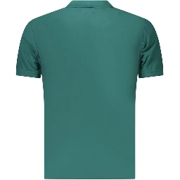 Green Cotton Men's Polo
