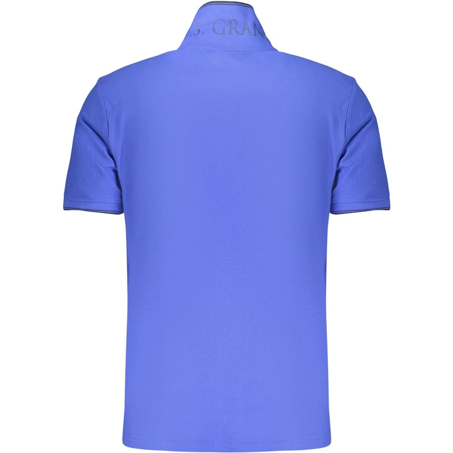 Blue Cotton Men's Polo Shirt