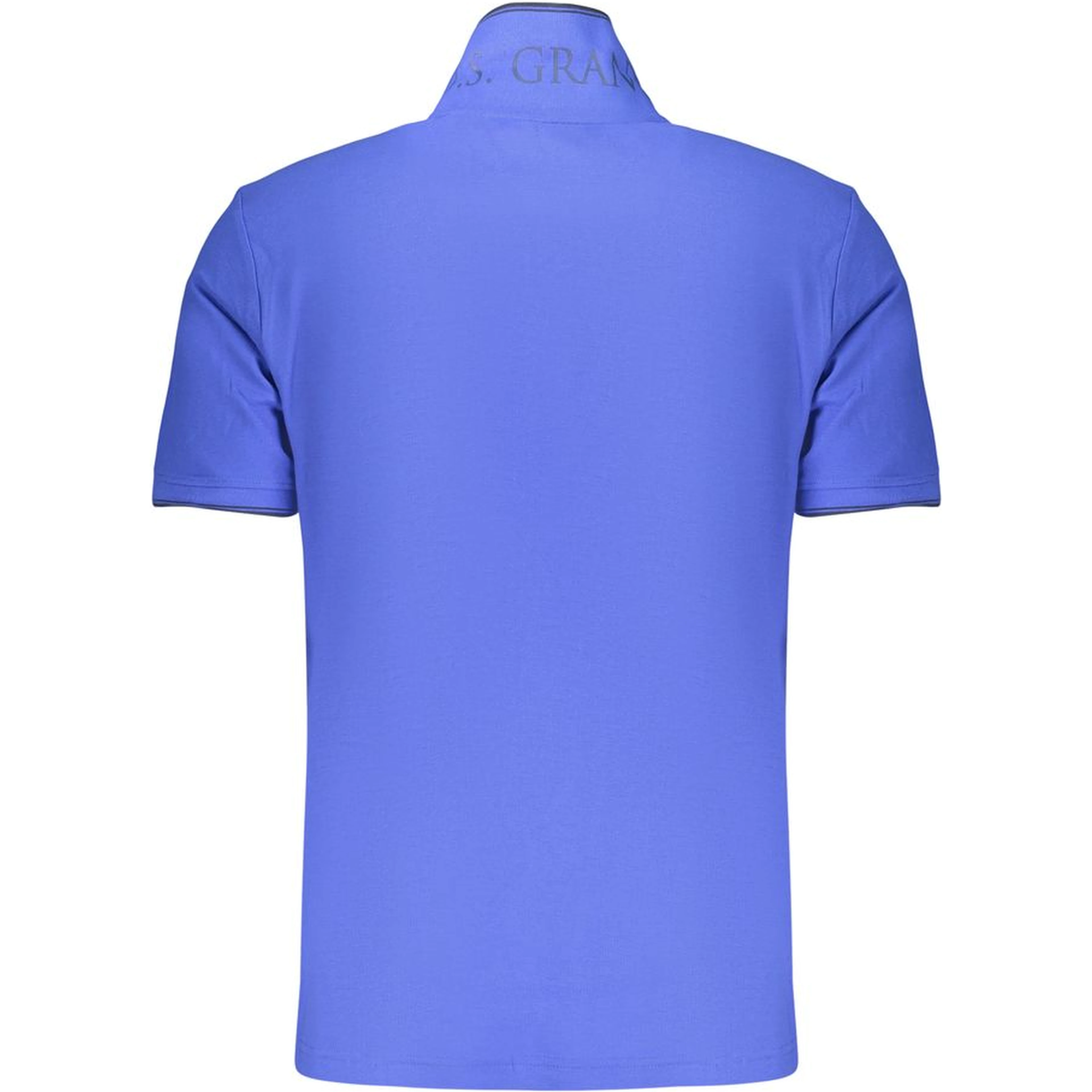 Blue Cotton Men's Polo Shirt