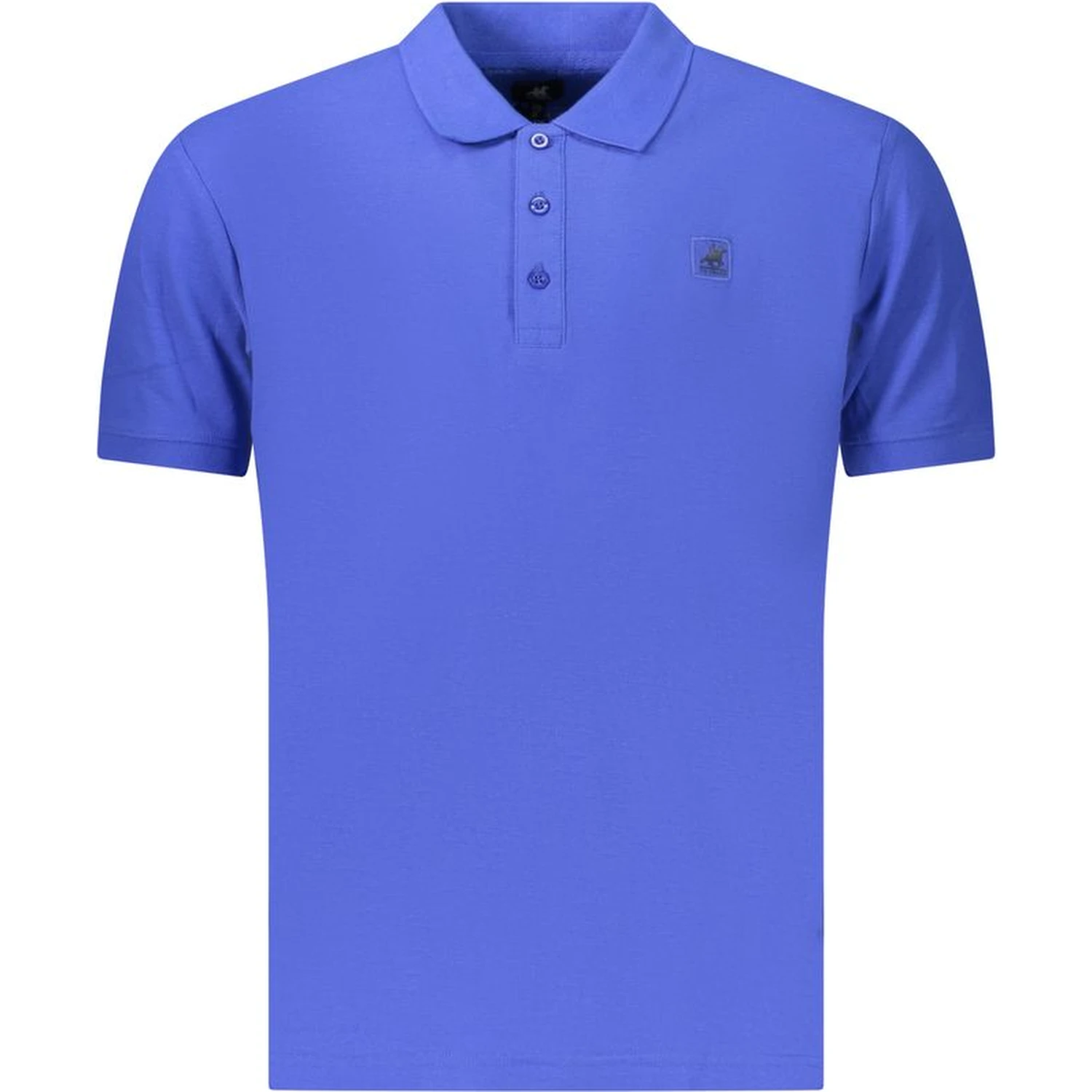Blue Cotton Men's Polo