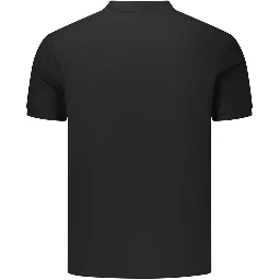 Black Cotton Men's Polo Shirt