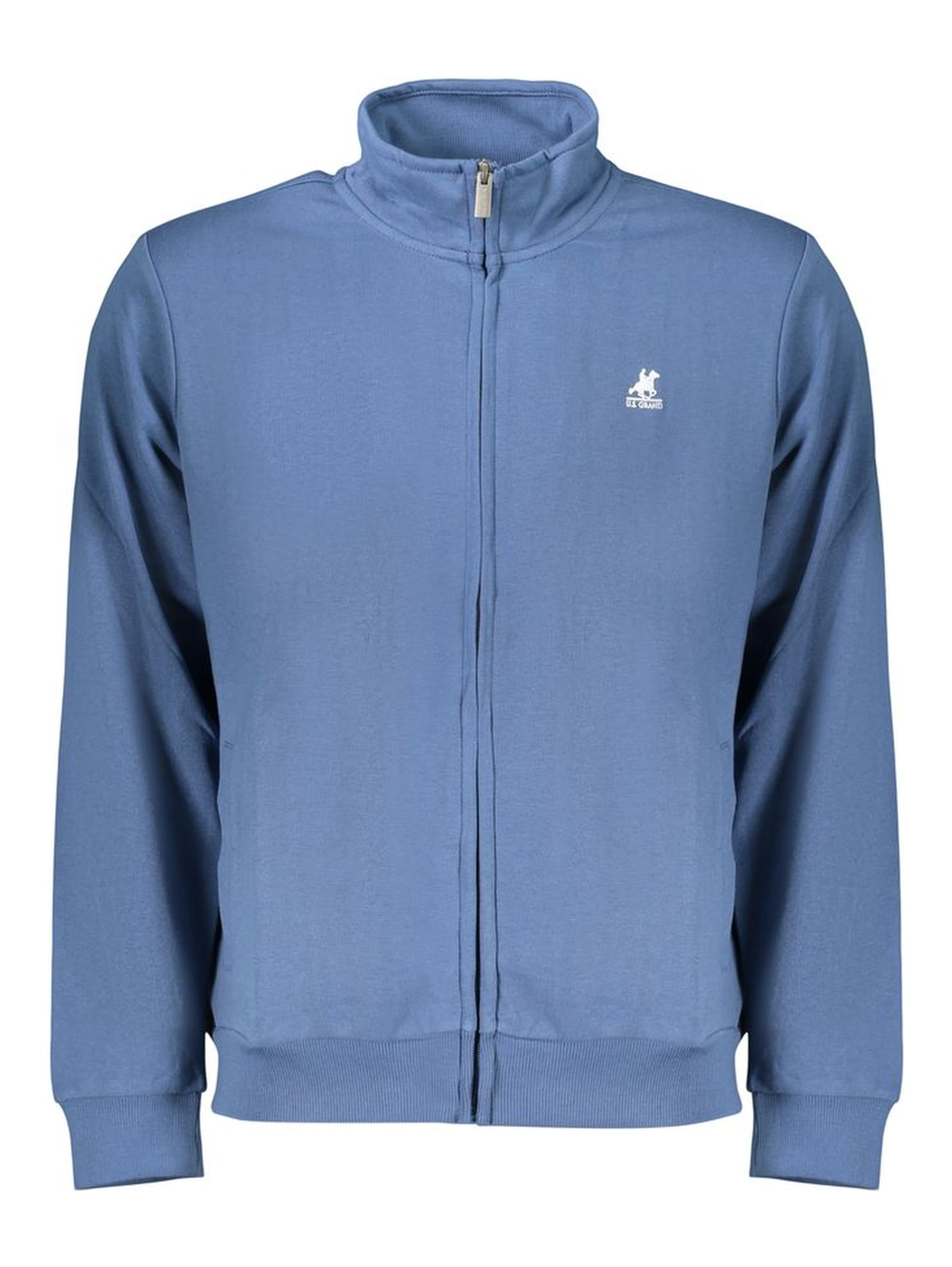 Blue Cotton Mens Sweatshirt