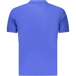 Blue Cotton Men's Polo