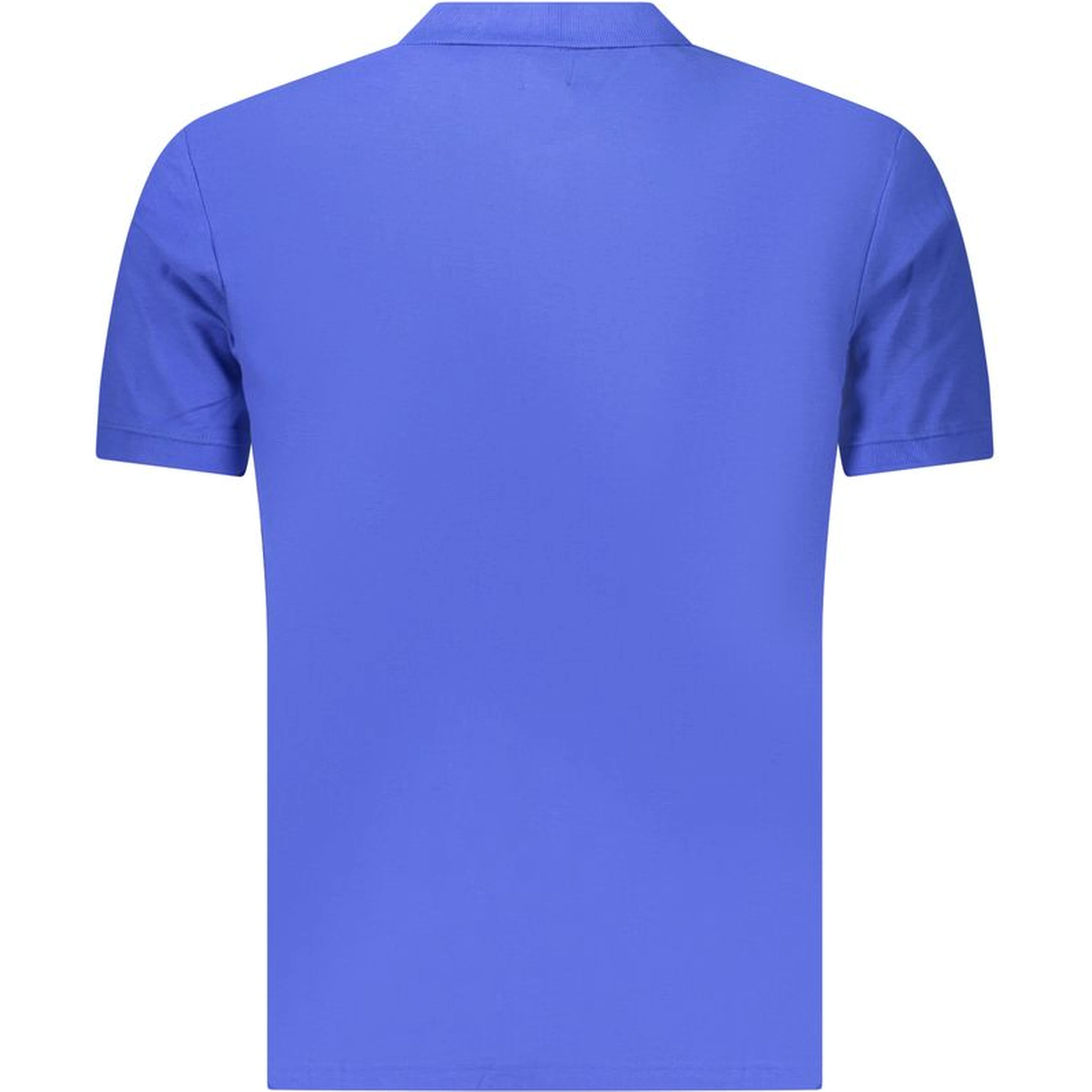 Blue Cotton Men's Polo