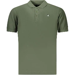 Green Cotton Men's Polo Shirt