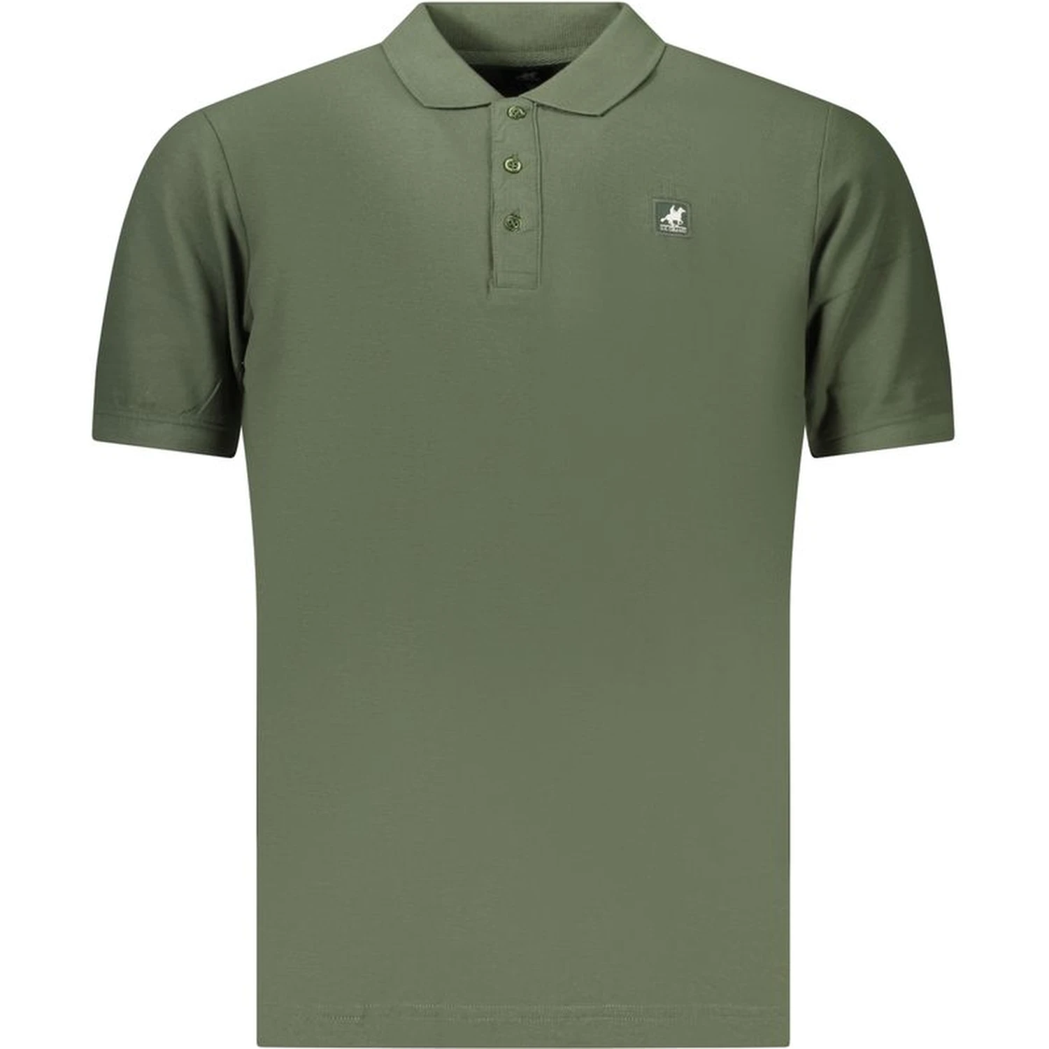 Green Cotton Men's Polo Shirt