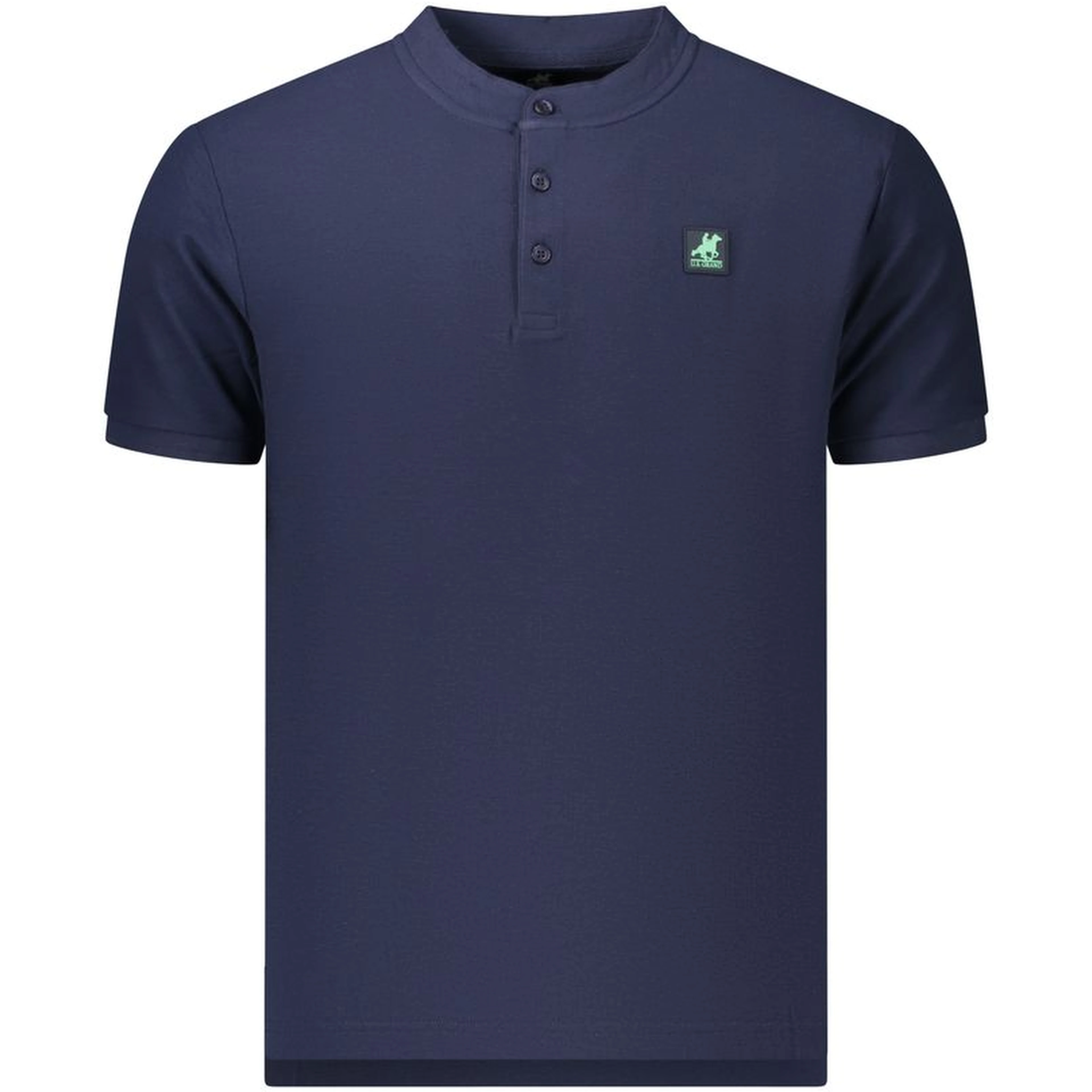 Blue Cotton Men's Polo