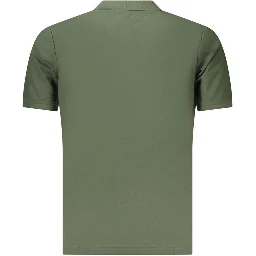 Green Cotton Men's Polo Shirt