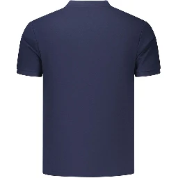 Blue Cotton Men's Polo